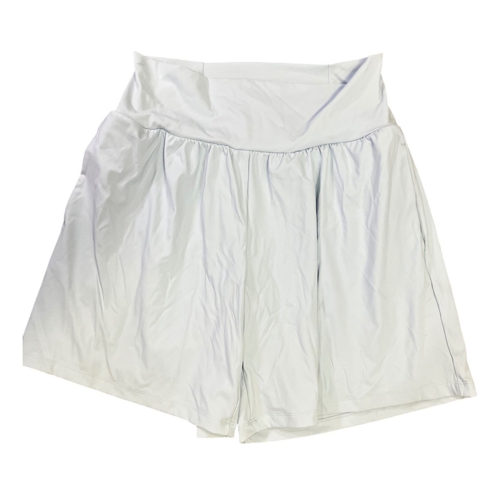 Halara SoftlyZero Airy 2-in-1 Skirt Shorts Light Blue NWT Athleisure Workout